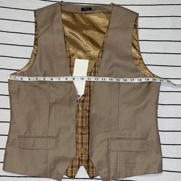 Coofandy Layered Plaid Dress Suit Vest Mens Size Medium Womens large - Picture 9 of 12
